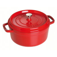 Staub - La Cocotte rund Ø 24 cm, kirschrot,...