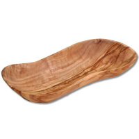 Schale oval (Wellenform) Olivenholz, ca. 23 x 10 cm, Art....