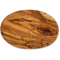 Schneidbrett oval Olivenholz, ca. 17 x 25 x 1,2 cm, Art....