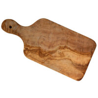 Cutting board olive wood, rounded, ca. 27 x 12 x 1.3 cm,...