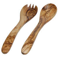 Salatbesteck Olivenholz, ca. 25 cm, Art. Nr. 14109