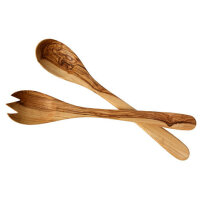 Salatbesteck Olivenholz, ca. 35 cm, Art. Nr. 14111