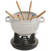 Staub Fondue-Set, Ø 20 cm, white truffle,...