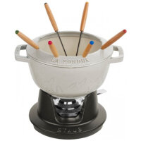 Staub - Fondue-Set, Ø 20 cm, weisser Trüffel,...