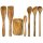 Quiver with 6 pcs accessories olive wood, 14215
