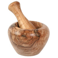 Mörser klein Olivenholz, Ø ca. 8,5 cm, Art....