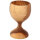 Eierbecher mit Fuß Olivenholz, ca. 6-8 cm, Art. Nr. 14155