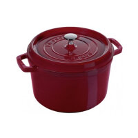 Staub - La Cocotte rund Ø 24 cm, hoch, Bordeaux,...