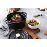Staub La Cocotte, Ø 24 cm, round, high, black, 40502-285 / 12502423