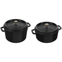 Staub La Cocotte, Ø 24 cm, round, high, black, 40502-285 / 12502423