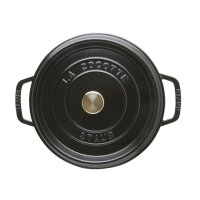 Staub - La Cocotte, Ø 24 cm, round, high, black,...