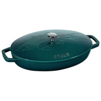 Staub - Oval Gratin with Fish Lid, 32 cm, La Mer,...
