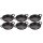 Staub 6 pcs. set 8 Ounce Mini Round Dish Ø 16 cm, black, 40511-533 / 19511625