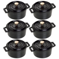 Staub - 6 pcs. set La Cocotte round Ø 10 cm,...