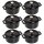 Staub 6 pcs. set La Cocotte round Ø 10 cm, black, 40511-530 / 19501025
