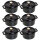 Staub - 6er Set La Cocotte rund Ø 10 cm, schwarz, 40511-530 / 19501025
