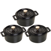 Staub - 3 pcs. set La Cocotte round Ø 14 cm,...