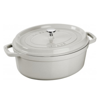 Staub La Cocotte oval Ø 27 cm, White Truffel,...