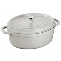 Staub La Cocotte oval Ø 37 cm, Weisser Trueffel,...