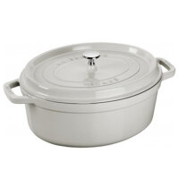 Staub - La Cocotte oval Ø 33 cm, Weisser Trueffel,...