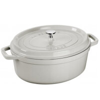 Staub - La Cocotte oval Ø 31 cm, Weisser Trueffel,...