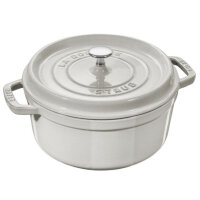 Staub - La Cocotte rund Ø 24 cm, weisser Trueffel,...