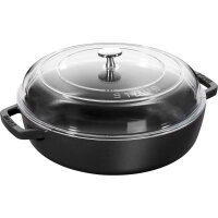 Staub - multifunctional roaster with curved glass lid,...