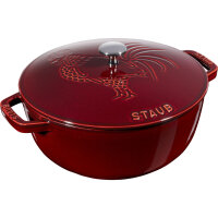 Staub - Cocotte / Bräter La Marmite mit Hahn-Dekor,...