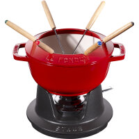 Staub - Fondue-Set, Ø 18 cm, cherry red, 40511-974...