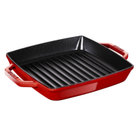Staub - Grillpfanne, rechteckig, 23 cm, kirschrot,...