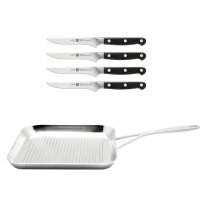 Demeyere Industry + Zwilling - Steakprofi-Set - 5-teilig,...