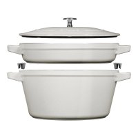 Staub Kochtopfset, 2-tlg., rund, Weisser Trüffel,...