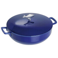 Staub - Fish Cocotte round Ø 28 cm, dark blue,...