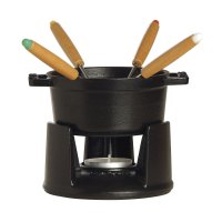 Staub Fondue set mini, Ø 10 cm, black, 40509-587 /...