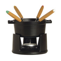 Staub - Fondue set mini, Ø 10 cm, black, 40509-587...