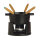 Staub - Mini Fondue-Set, Ø 10 cm, schwarz, 40509-587 / 1400423