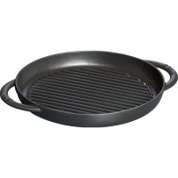 Staub Grillpfanne, rund, Ø 22 cm, schwarz,...