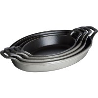 Staub Stapelbare Auflaufform, oval, Ø 24 cm,...