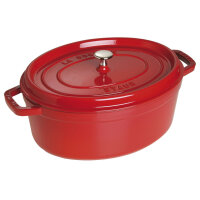 Staub - La Cocotte oval Ø 37 cm, kirschrot,...