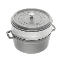 Staub La Cocotte rund mit Dämpfeinsatz Ø 24...