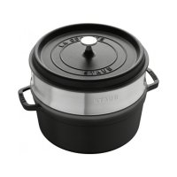 Staub La Cocotte rund mit Dämpfeinsatz Ø 24...