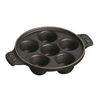 Staub - Snail dish with 6 holes, Ø 14 cm, black,...
