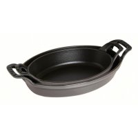 Staub Stapelbare Auflaufform, oval, Ø 24 cm,...