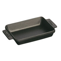 Staub - Mini dish, rectangular, 15 x 11 cm, black,...