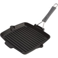 Staub Grill mit Silikongriff, 24 x 24 cm, schwarz,...