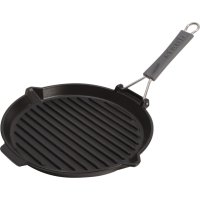 Staub Grill mit Silikongriff, Ø 27 cm, schwarz,...