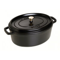 Staub - La Cocotte oval Ø 33 cm, schwarz,...