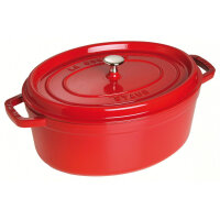 Staub - La Cocotte oval Ø 33 cm, kirschrot,...