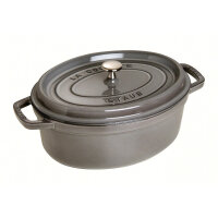 Staub - La Cocotte oval Ø 29 cm, graphite grey,...